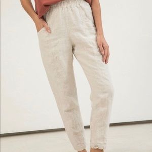 Elisabeth Suzann Clyde Work Pant Mid-weight linen